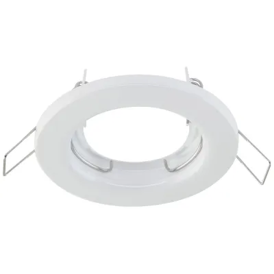 EVN Einbauleuchte 513001 | Deckeneinbaustrahler GX5,3 | 50W | 12V | IP20 | rund | starr | Stahl | weiß