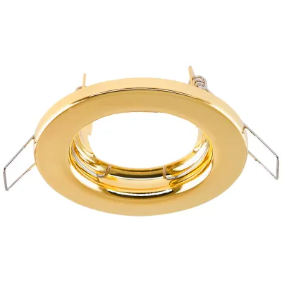 EVN Einbaustrahler 513421 | Halogen-Einbauleuchte GX5,3 | 50W | IP20 | rund | Stahl | messing