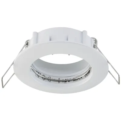 EVN Einbauleuchte 514001 | Halogen Deckenstrahler GX5,3 12V 50W | rund IP20 weiß | Ø78mm | Einbaudurchmesser 65mm