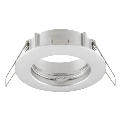EVN Einbaustrahler 514014 | Halogen 50W GX5,3 | Deckeneinbauleuchte 12V | rund | Chrom matt | IP20 | Ø78mm | starr