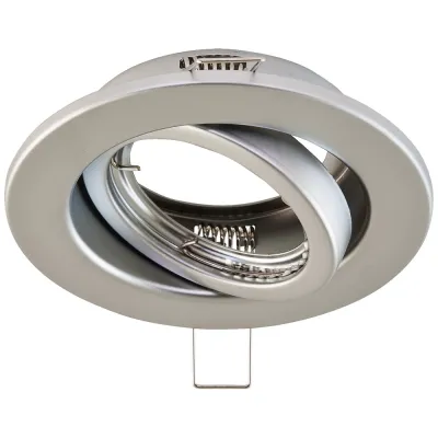 EVN Einbaustrahler 517014 | Halogen 50W GX5.3 | schwenkbar rund | 12V | Stahl matt | IP20 | Ø80mm Chrom