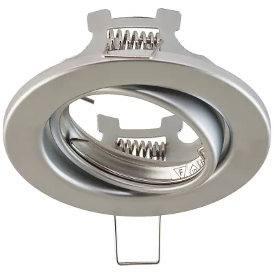 EVN Einbaustrahler 751014 | Halogen 50W GX5,3 12V | schwenkbar | Einbau Ø68mm | Chrom matt | IP20 | Stahl