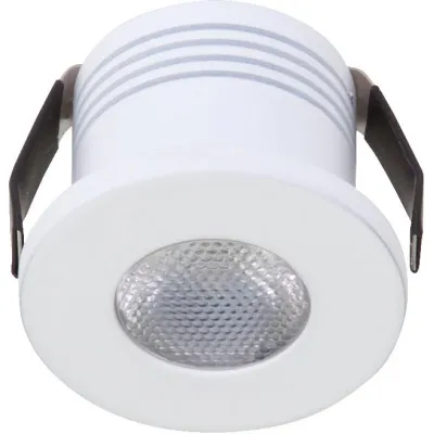 EVN LED Deckeneinbauleuchte rund P02030102 | 3W 270lm 700mA | 30mm Einbaudurchmesser | 3000K | Alu weiß | IP20