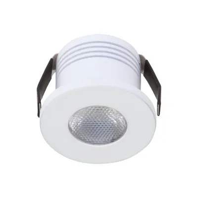 EVN LED Deckeneinbauleuchte rund P02030102 | 3W 270lm 700mA | 30mm Einbaudurchmesser | 3000K | Alu weiß | IP20