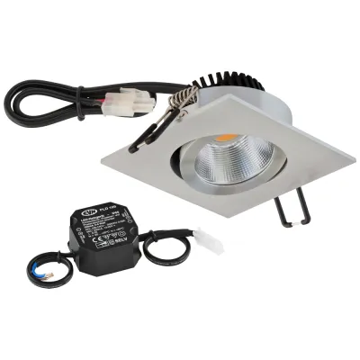 EVN P-LED Deckenleuchte 3000K 8,4W PC24N91402 quadratisch 350mA 1010lm incl. Net