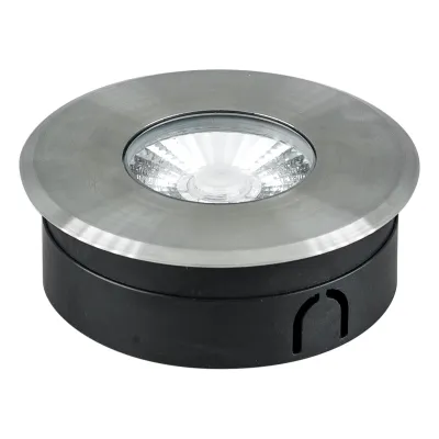 EVN LED-Bodeneinbauleuchte PCB67240602 | 6W 3000K 602lm 24V | IP67 | überrollbar 1500kg | Edelstahl | Ø110mm | warmweiß