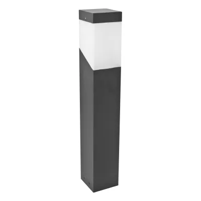 EVN Pollerleuchte WSL446015 | LED/Außenleuchte E27 | IP44 | 13W max. | Aluminium anthrazit | 100x100x600mm