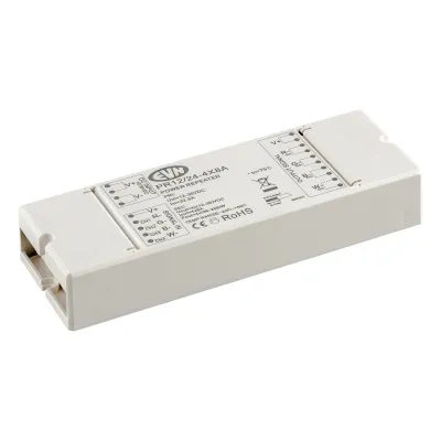 EVN Power-Repeater PR12/24-4x8A | 4-Kanal LED Signalverstärker | 12–24V DC | 4x8A | IP20 | grau | 170x59x29mm