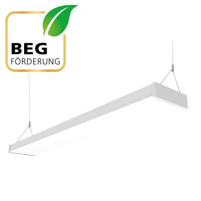 EVN LED Pendelleuchte PPS1200125 | 30W | 1200mm | 3000-4000K | 4200lm | UGR19 | up/down | Flicker-Free | Aluminium weiß