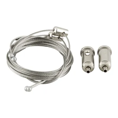 EVN Seilabhängung PPSSAH für Officium Line Serie | 2x 1,5m Y-Abhängung | Stahl | silber