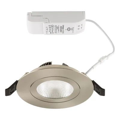 EVN LED Einbaustrahler PS54141302 | 14W | 1723lm | 3000K warmweiß | schwenkbar | dimmbar | IP54 | Ø125mm