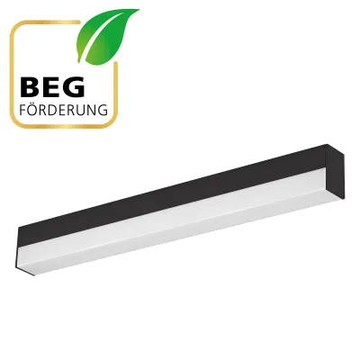 EVN LED Spiegelleuchte SL44120925 | 10-19W | 3000-5700K einstellbar | 2280lm | IP44 | 60cm | Aluminium | Schwarz