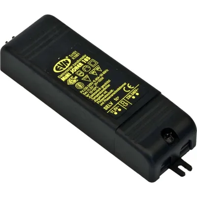 EVN Transformator Mini Joker 105 | elektronischer Trafo 20-105W 12V | dimmbar | IP20 | kurzschlusssicher | schwarz