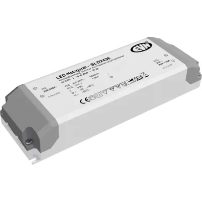 EVN LED-Netzgerät SLD2436 | 24V DC | 15–36W | dimmbar Phasenan-/abschnitt | IP20 | Kunststoffgehäuse | Innenbereich