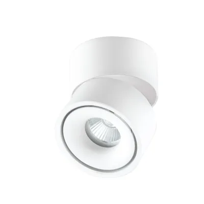 EVN LED Anbaustrahler AS20130125 | Decken-/Wandleuchte | 13W | 3000-4000K | 1122lm | drehbar | Ø100mm | Aluminium weiß