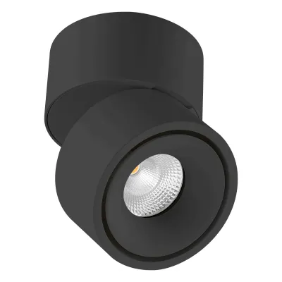 EVN LED Anbaustrahler AS20130925 | 13W | 3000-4000K | 1122-1180lm | dreh- & schwenkbar | Ø100mm | Aluminium | schwarz