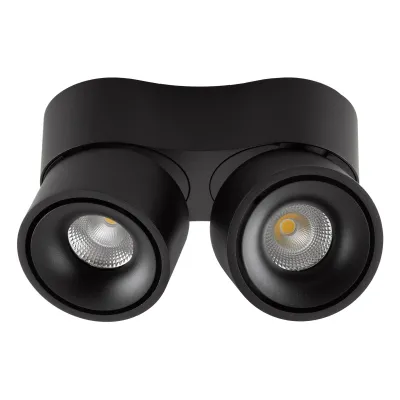 EVN LED Decken- und Wandanbauleuchte AS20260925 | 26W | 3000-4000K | 2x1124lm | drehbar | IP20 | Aluminium | schwarz