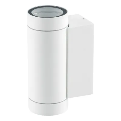 EVN Wandleuchte 637201N | Up & Down Light | Outdoor/Indoor | 2x11W GU10 | Aluminium Druckguss | IP54 | Weiß