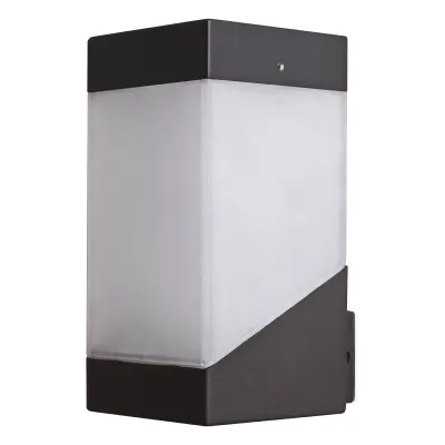 EVN Wandleuchte WWL441015 | Außenleuchte IP44 | Wandmontage | Aluminium anthrazit | E27 Fassung | 200x100x115 mm