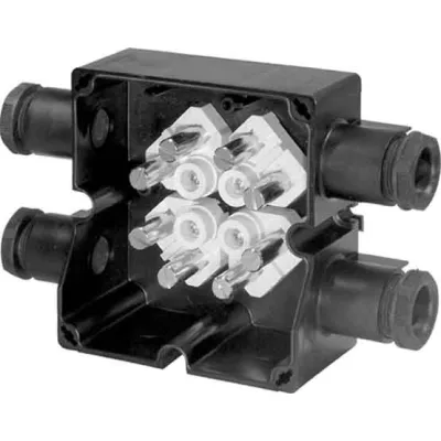 Ceag Ex-Abzweigdose GHG7910201R0007 | eAZK 96 2 4xM32 | IP66 | 6x 4mm² Klemmen | Zone 1/21 | Polyamid schwarz