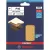 Bild: Bosch Schleifpapier EXPERT C470 2608900890 | Dreieck | K40 | 115x107mm | 10 Stk | Klett | 6 Löcher | Holz & Farbe | Gelb