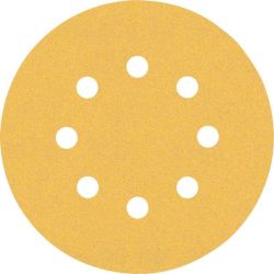 Expert C470 Schleifblatt, Ø 125mm, K120 (5 Stück, für Exzenterschleifer)