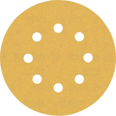 Bosch Schleifpapier Scheibe C470 2608900808 | Ø 125 mm | K180 fein | Klett | Staubabsaugung | 5 Stück | für Holz & Farbe