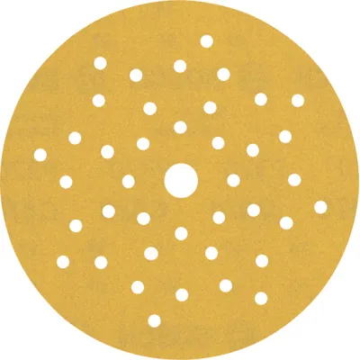 Bosch Schleifpapier Scheibe 2608901133 | EXPERT C470 | Ø125 mm | K320 | Mehrloch | Klett | 50 Stk | Holz & Farbe | Gelb