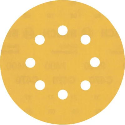 Bosch Schleifpapier Scheibe 2608900811 | EXPERT C470 | 125 mm | K400 | 5 Stück | 8-Loch | Klett | Holz & Farbe