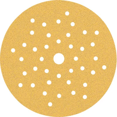 Bosch Schleifpapier-Scheibe 2608901094 C470 | Exzenterschleifer | 125 mm Ø | K80 | Mehrloch | Klett | 5 Stück | Gelb