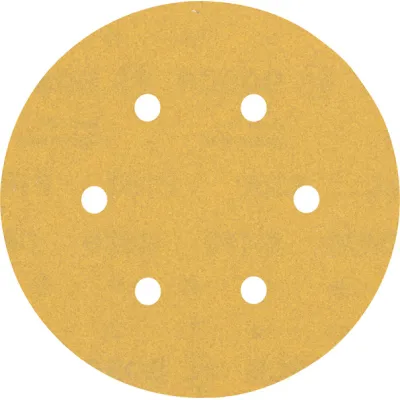 Bosch Schleifpapier Scheibe C470 2608900818 | Ø150mm | K180 fein | 6-Loch | Klett | für Exzenterschleifer | 5 Stück