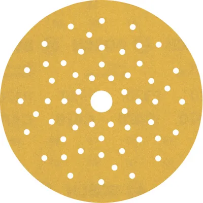 Bosch Schleifpapier Scheibe 2608901144 EXPERT C470 | Ø150mm | K320 | Mehrloch | Klett | 50 Stk | Holz/Farbe | Gelb