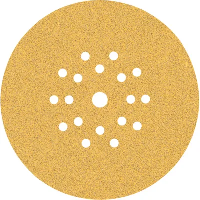 Bosch Schleifpapier Scheiben 225 mm Ø | K60 mittel | Klett | Lochung Staubabsaugung | 25 Stück | für Holz & Farbe