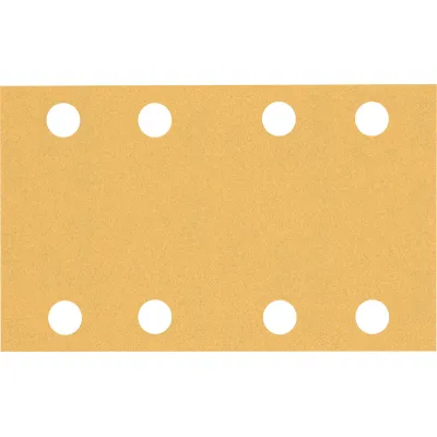 Bosch Schleifpapier 2608900881 EXPERT C470 | Schwingschleifer | 80x133mm | K120 | 8 Löcher | Klett | 10 Stück | Gold