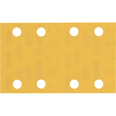 Bosch Schleifpapier EXPERT C470 2608900885 | Schwingschleifer | 80x133 mm | K400 | 8 Löcher | Klett | 10 Stück | Gelb