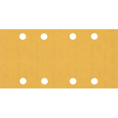 Bosch Schleifpapier EXPERT C470 2608900940 | Schwingschleifer | 93x186 mm | K180 | 8 Löcher | Klett | 50 Stück | Gelb