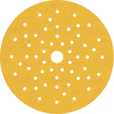 Bosch Schleifpapier-Set 2608901111 | Expert C470 | 150 mm Ø | K60/120/240 | Mehrloch | 6-tlg. | Klett | Gelb