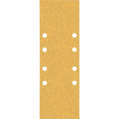 Bosch Schleifblatt-Set 2608901112 | EXPERT C470 | 93x230mm | 8 Löcher | K60/80/120 | für Holz & Farbe | 10 Stück | Gelb
