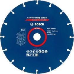 EXPERT Carbide MultiWheel Trennscheibe, Ø 230mm (Bohrung 22,23mm, gerade)