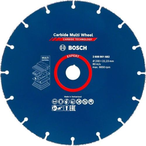 Bild: EXPERT Carbide MultiWheel Trennscheibe, Ø 230mm (Bohrung 22,23mm, gerade)