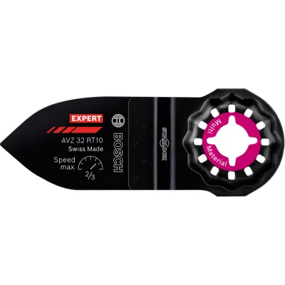 Bosch Schleifplatte AVZ 32 RT10 2608900039 | Schleiffinger Starlock | Carbide | 32x50mm | Körnung 40 | MultiMaterial
