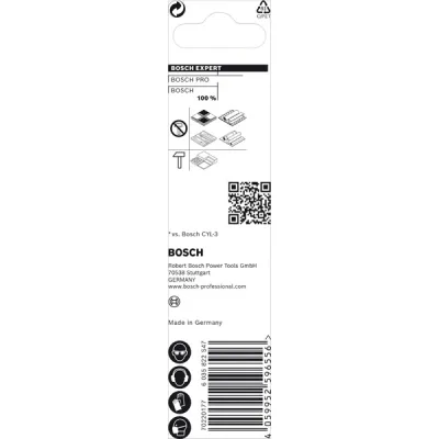 Bosch Bohrer CYL-9 MultiConstruction 12mm | Universalbohrer für Beton, Stein, Holz, Metall | 200mm Schneidenlänge