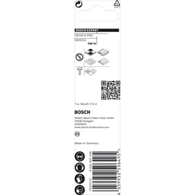 Bosch Bohrer CYL-9 MultiConstruction 2608901482 | 6,5x200x250 mm | Rundschaft | für Holz, Stahl, Stein, Beton