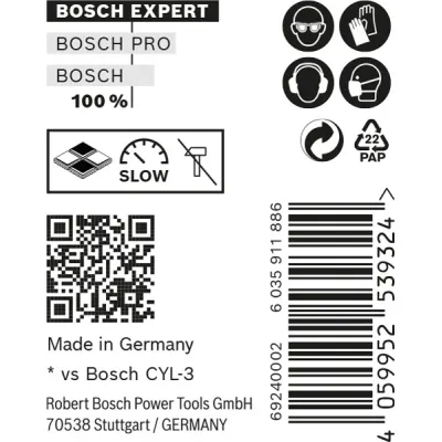 Bosch Bohrer Set EXPERT CYL-9 MultiConstruction 2608900640 | Ø 6 mm | 10-tlg. | Beton, Stein, Holz, Metall | 100 mm