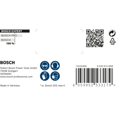 Bosch Hammerbohrer SDS-max-8X 2608900243 | Ø 25 mm | Schneidenlänge 800 mm | Länge 920 mm | Beton & Stein | Carbide