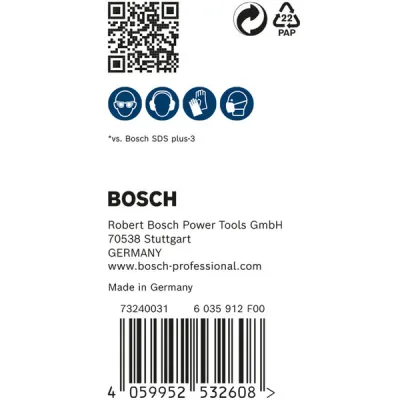 Bosch Hammerbohrer SDS-plus-7X 2608900187 | 10x150x215 mm | 4-Schneider Vollcarbidkopf | 30 Stück | Für Beton & Stein