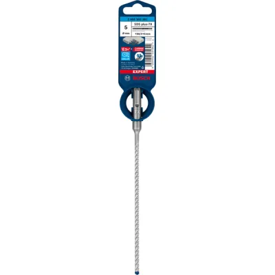 Bosch Hammerbohrer SDS-plus-7X 2608900061 | Ø 5 mm | 150x215 mm | Vollhartmetall 4-Schneider | Beton & Stahlbeton