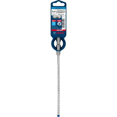 Bosch Hammerbohrer SDS-plus-7X 2608900079 | 6,5x150x215 mm | Vollhartmetallkopf | 4-Schneider | Beton
