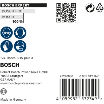 Bosch Hammerbohrer SDS-plus-7X 2608900161 | 6 mm x 150/215 mm | 10 Stück | Vollhartmetallkopf | Beton & Stahlbeton