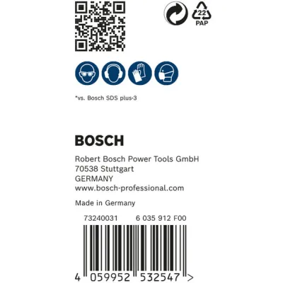 Bosch Hammerbohrer SDS-plus-7X 2608900181 | 6x100x165 mm | 30 Stück | Vollhartmetallkopf | für Beton & Stahlbeton